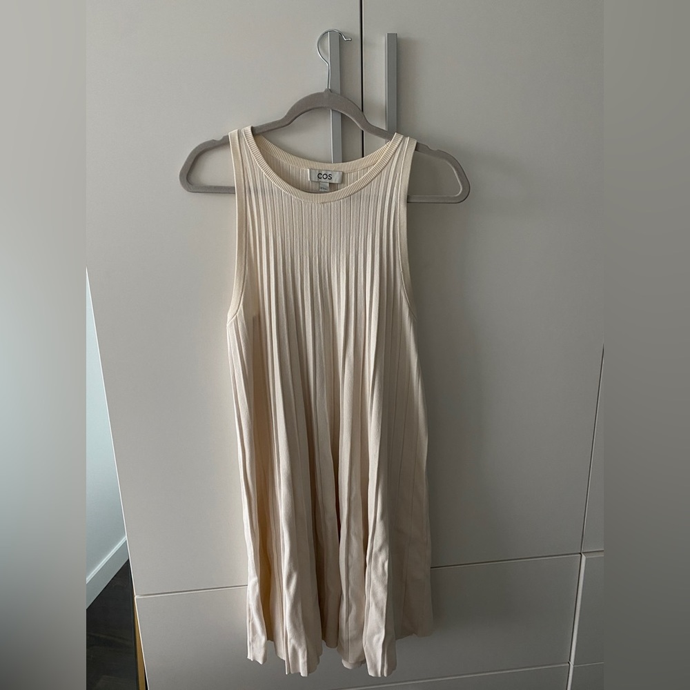 COS midi dress in white